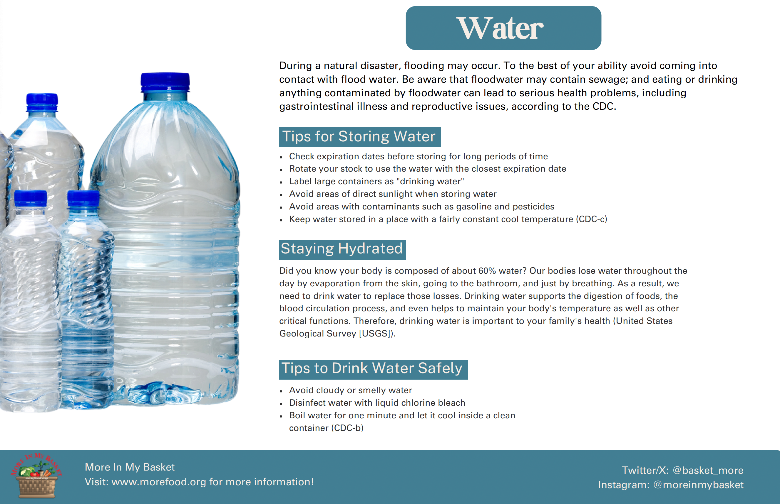 Water & Staying Organized Handout